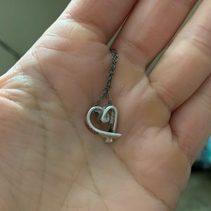 Tiffany & Co loving heart pendant necklace